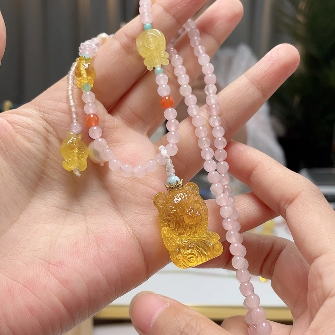 未镶嵌琥珀裸石琥珀吊坠
