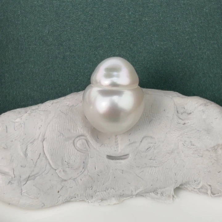 定制海水珍珠未镶嵌裸珠12.1mm澳白裸珠一颗
