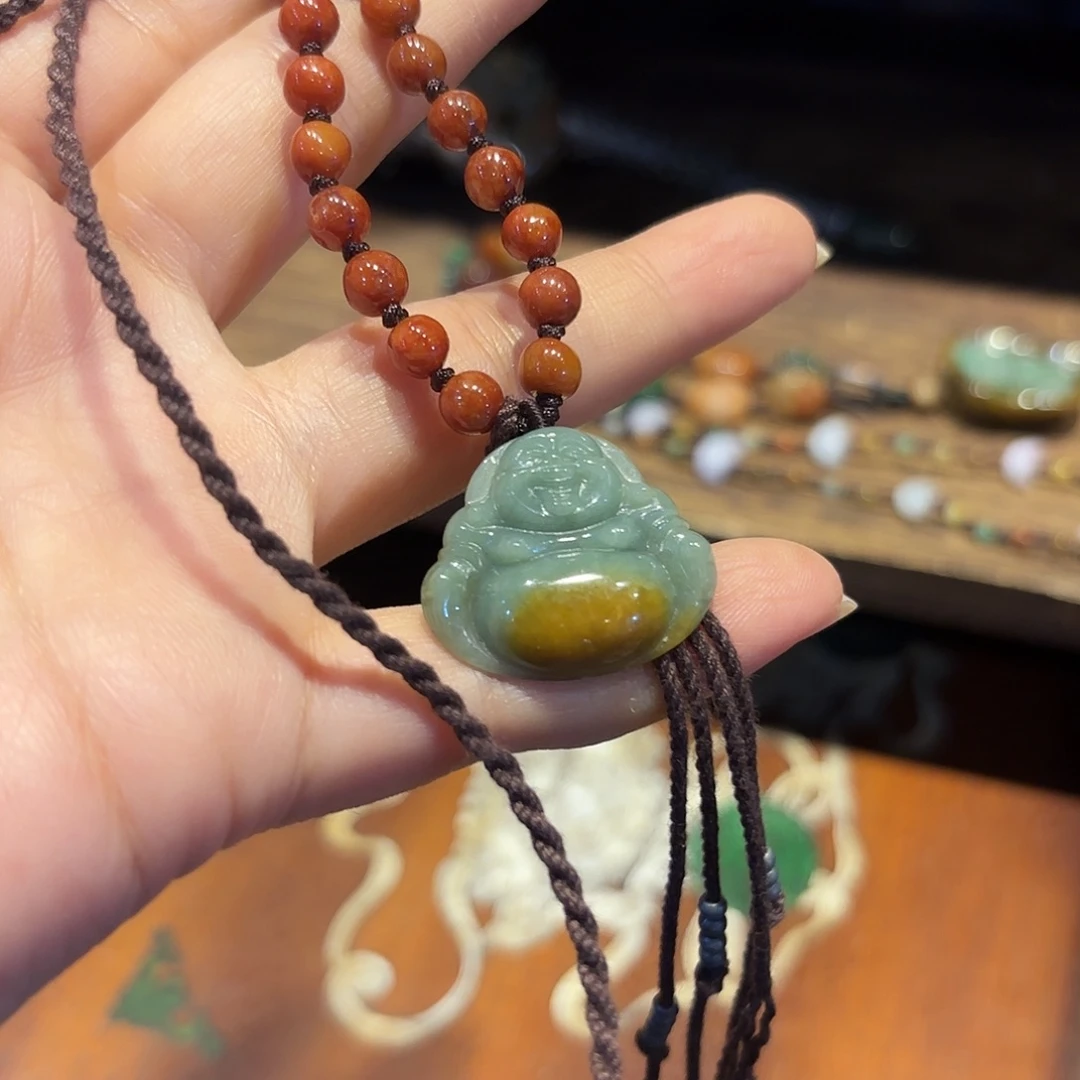 翡翠未镶嵌颈饰原创