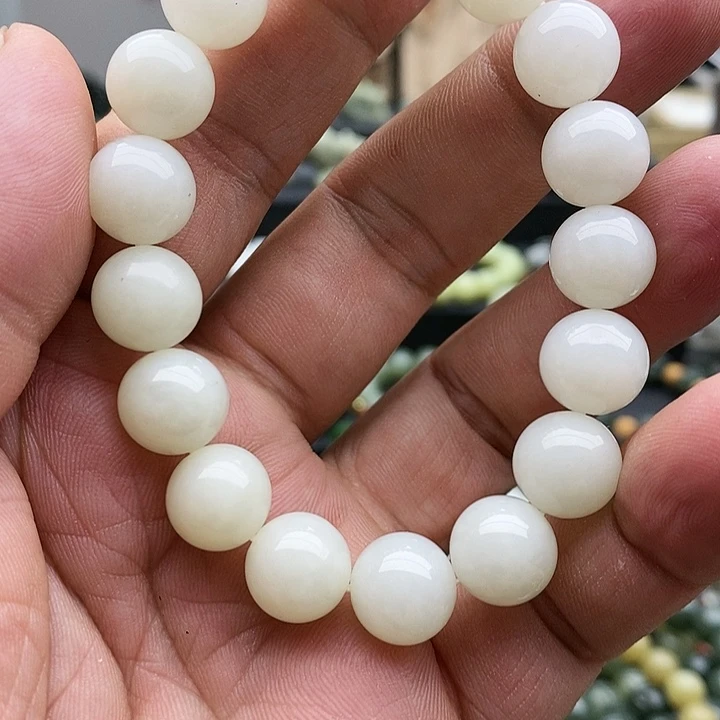 【闪购商品】手链未镶嵌和田玉12白