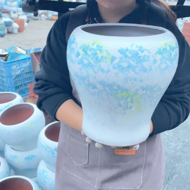 花盆紫砂口20高28瑕疵瑕疵