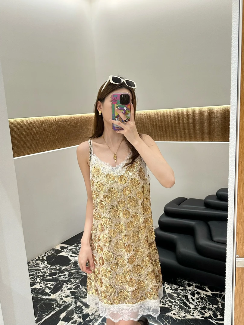 ICE DUST 设计师品牌 小众新款 重工吊带短裙