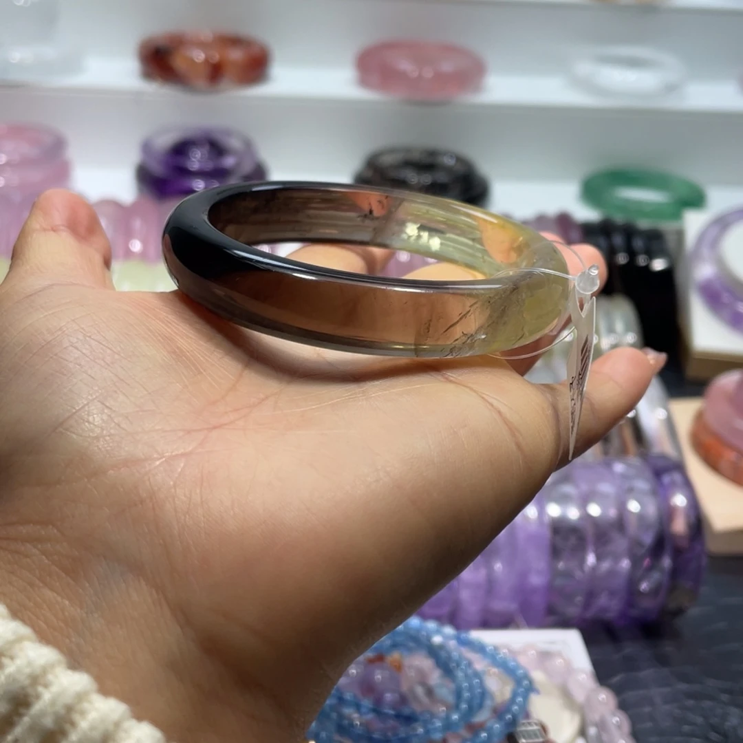 水晶手镯58圈口15号未镶嵌