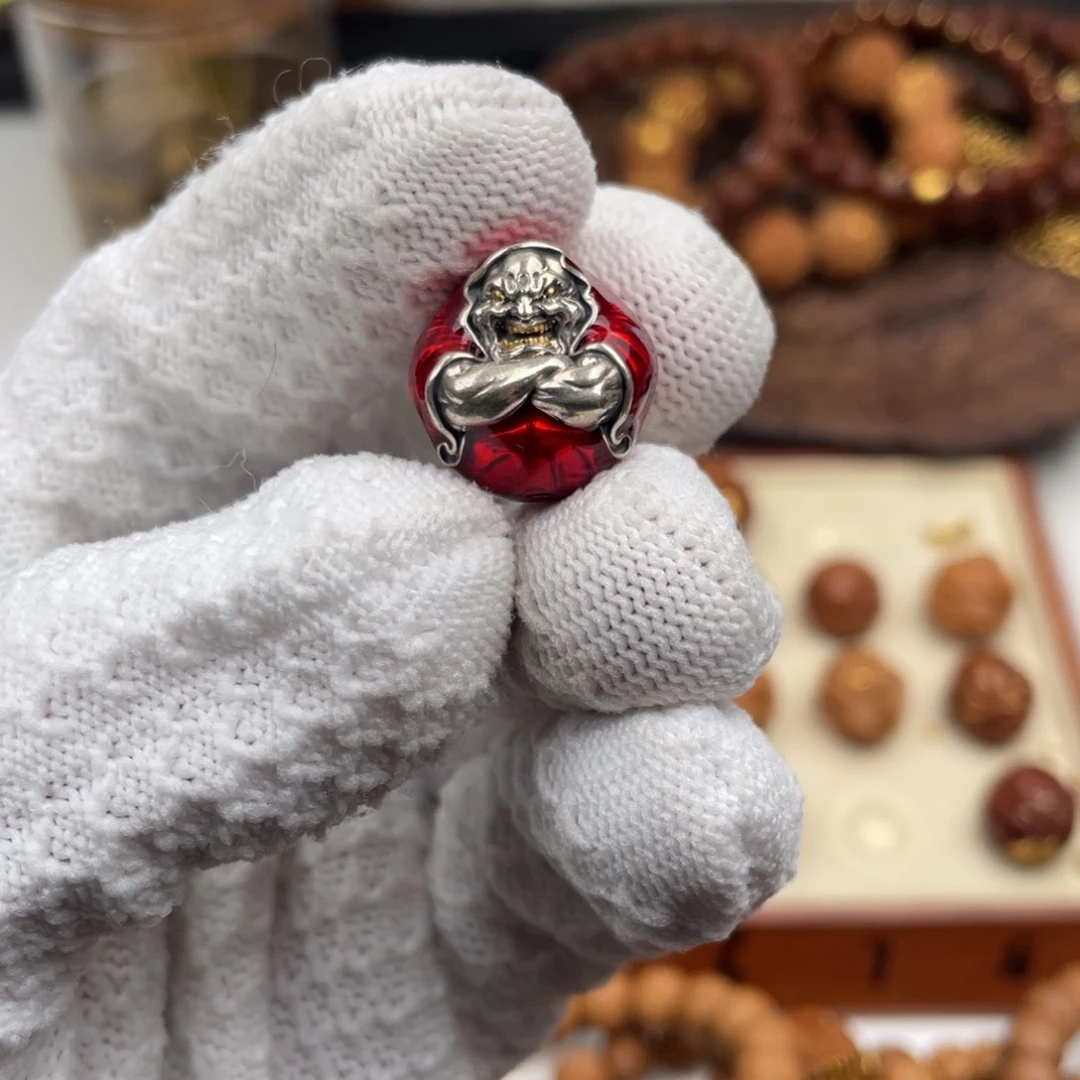 猴头核桃手串银僧