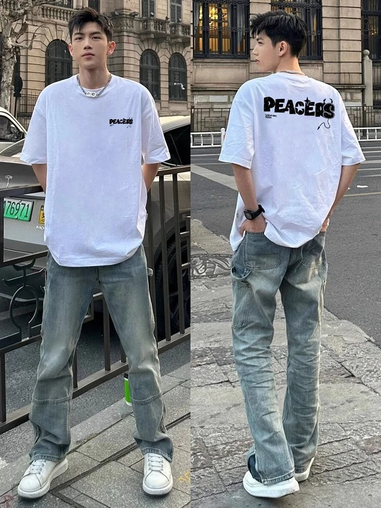 【重磅纯棉】2025新款cleanfit短袖T恤美式简约宽松圆领打底夏季ins