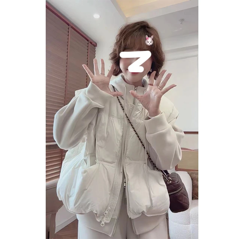 韩版无袖棉服马甲女2025秋冬新款休闲百搭小个子短款马夹背心外套