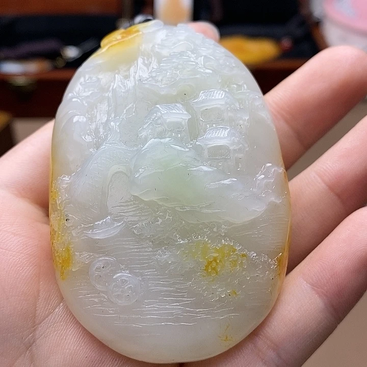 和田玉挂件未镶嵌F