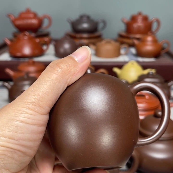潇***遥紫砂茶壶陈腐美人肩150cc