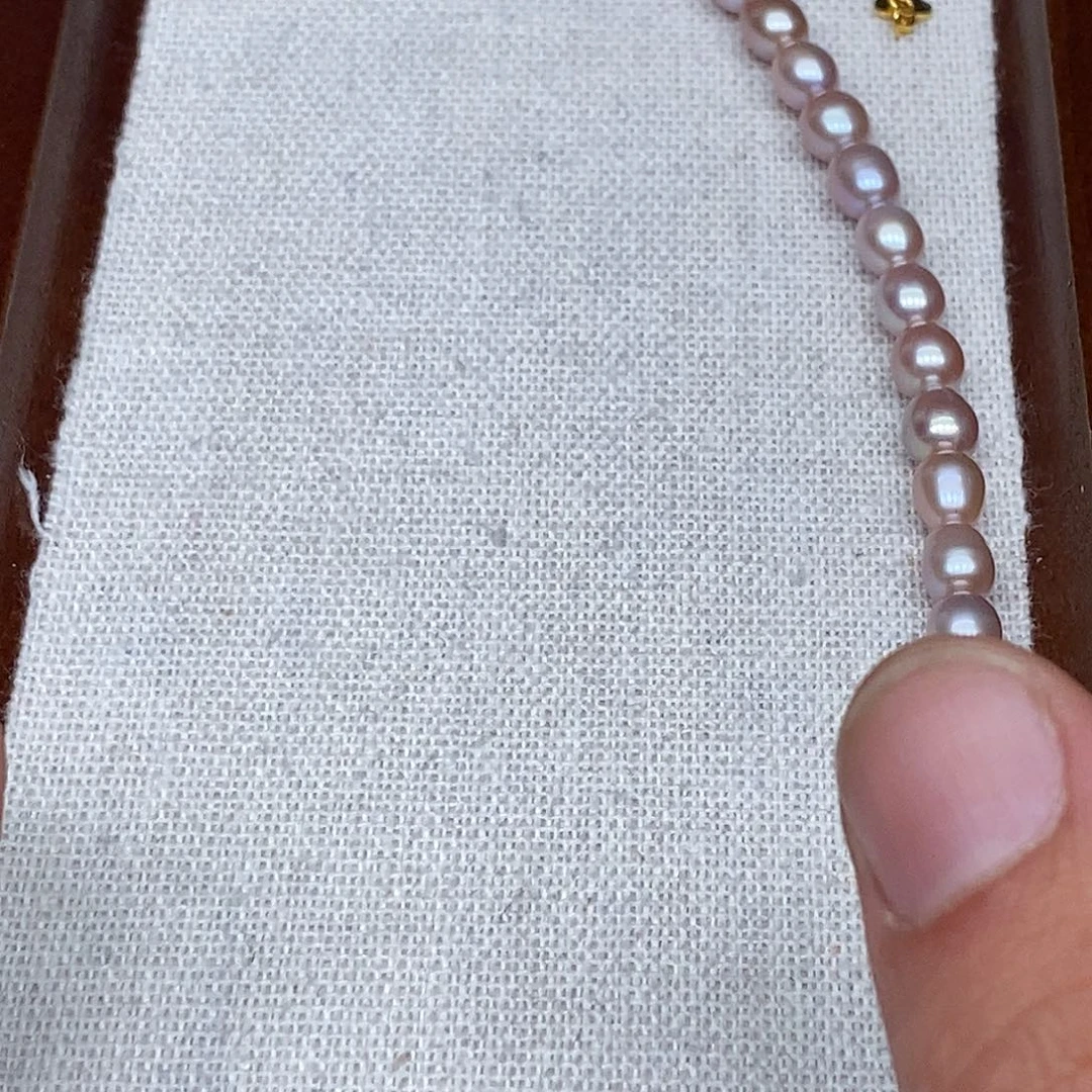 淡水珍珠手链银S925镶嵌