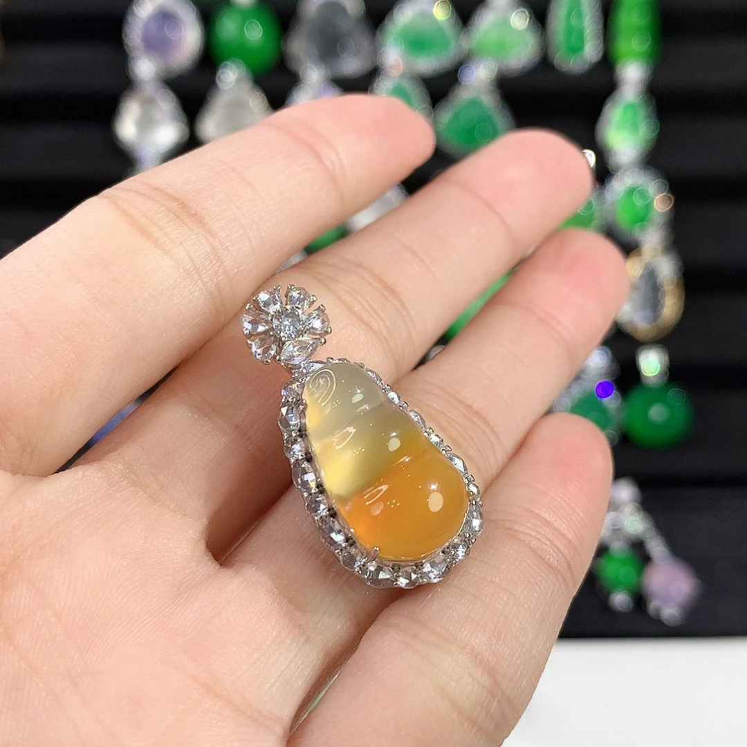 银S925镶嵌颈饰玛瑙/玉髓?***?