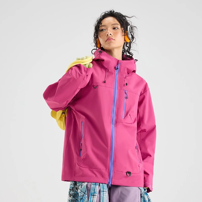 【龙头标杆】情侣款多巴胺冲锋衣山系户外登山舒适柔软休闲透气外套