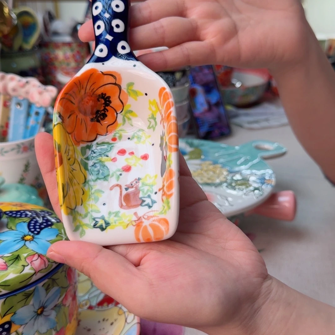 陶瓷南瓜猫小铲子一只看图