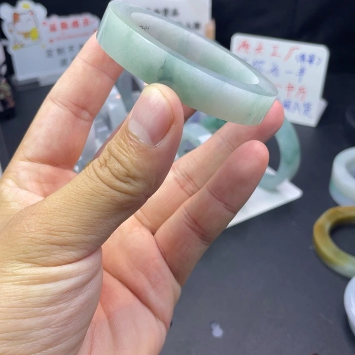 未镶嵌手镯定制翡翠53，55
