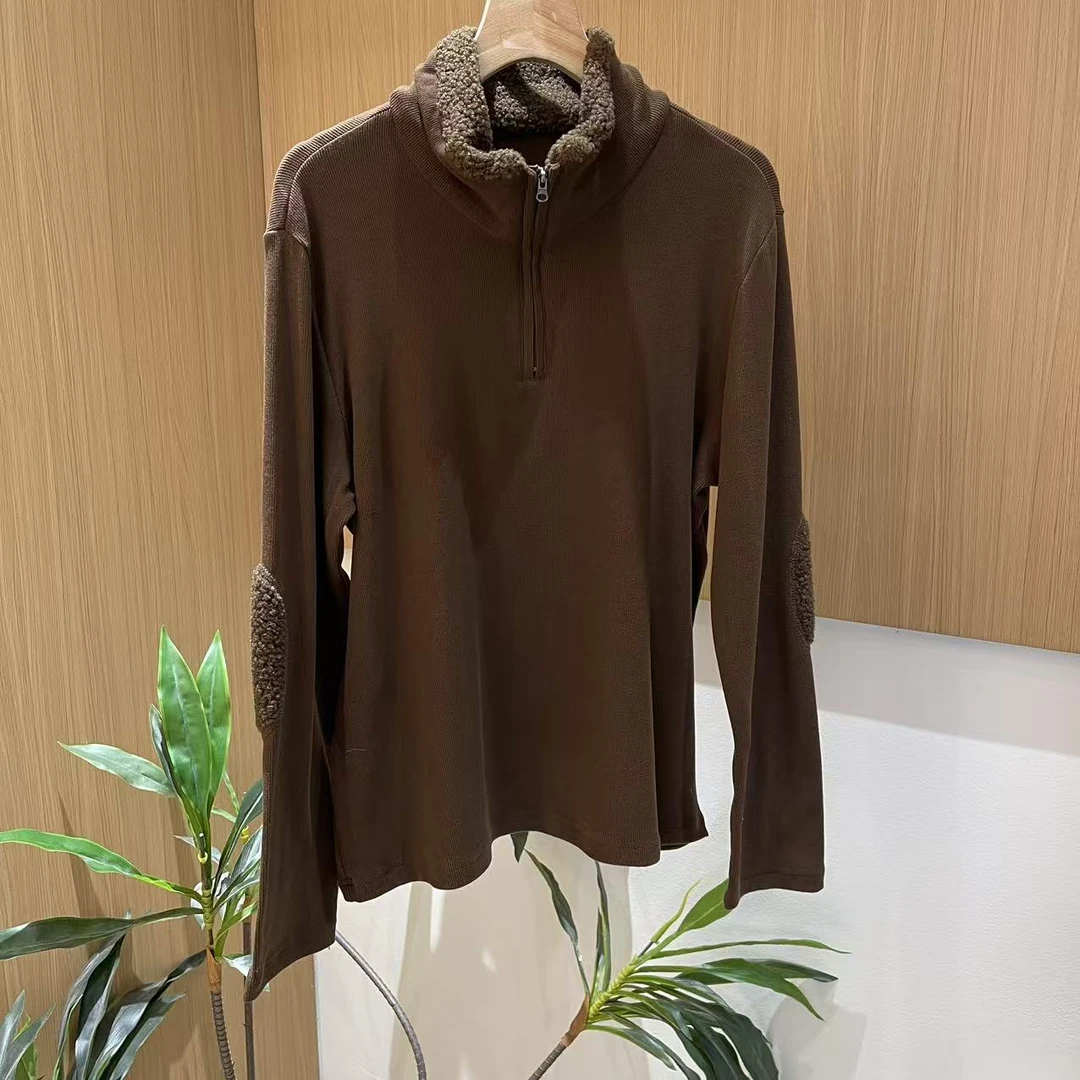 18438新款秋冬加绒休闲百搭长袖打底T恤