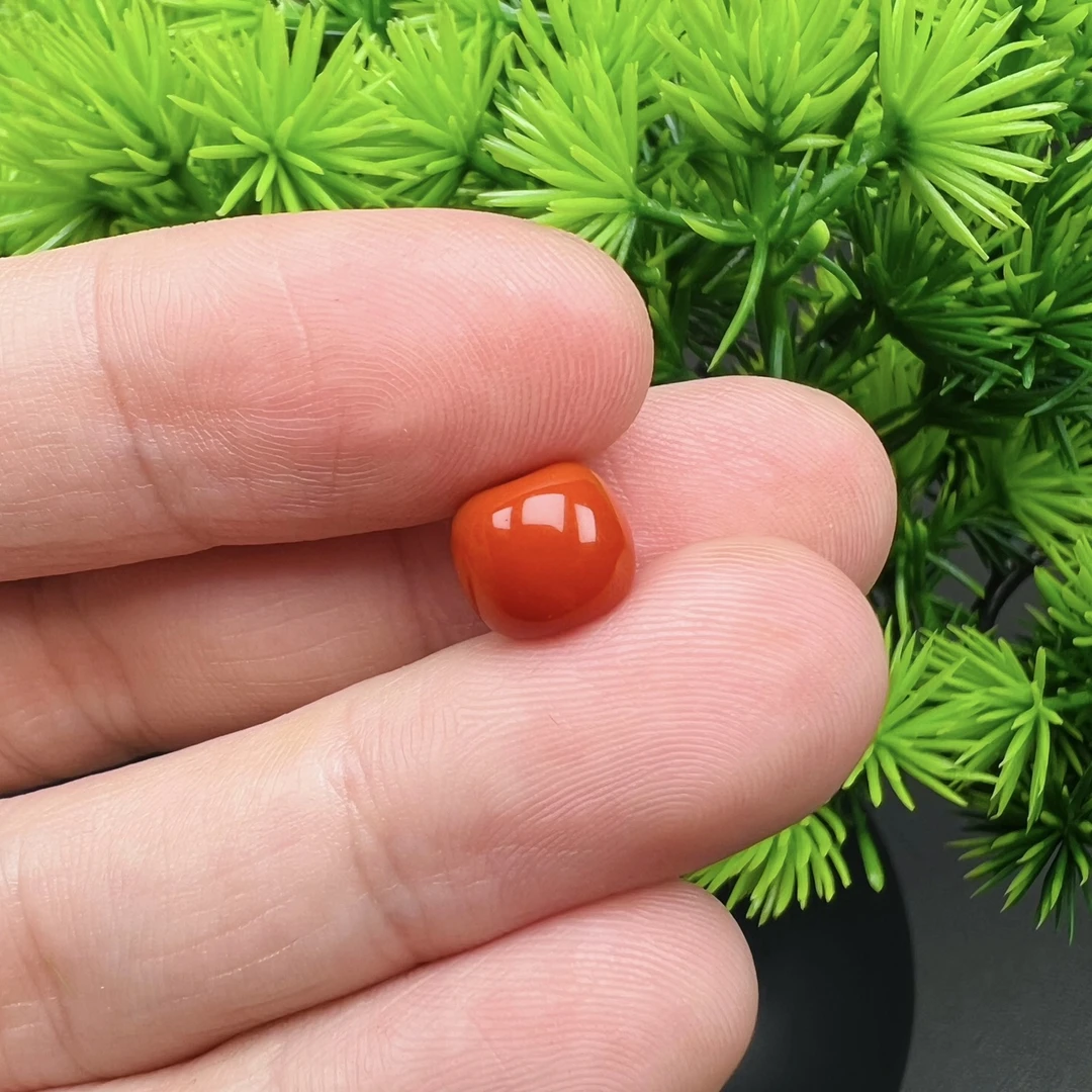 天然原矿无优化南红玛瑙老型珠卡9*8mm多样性发