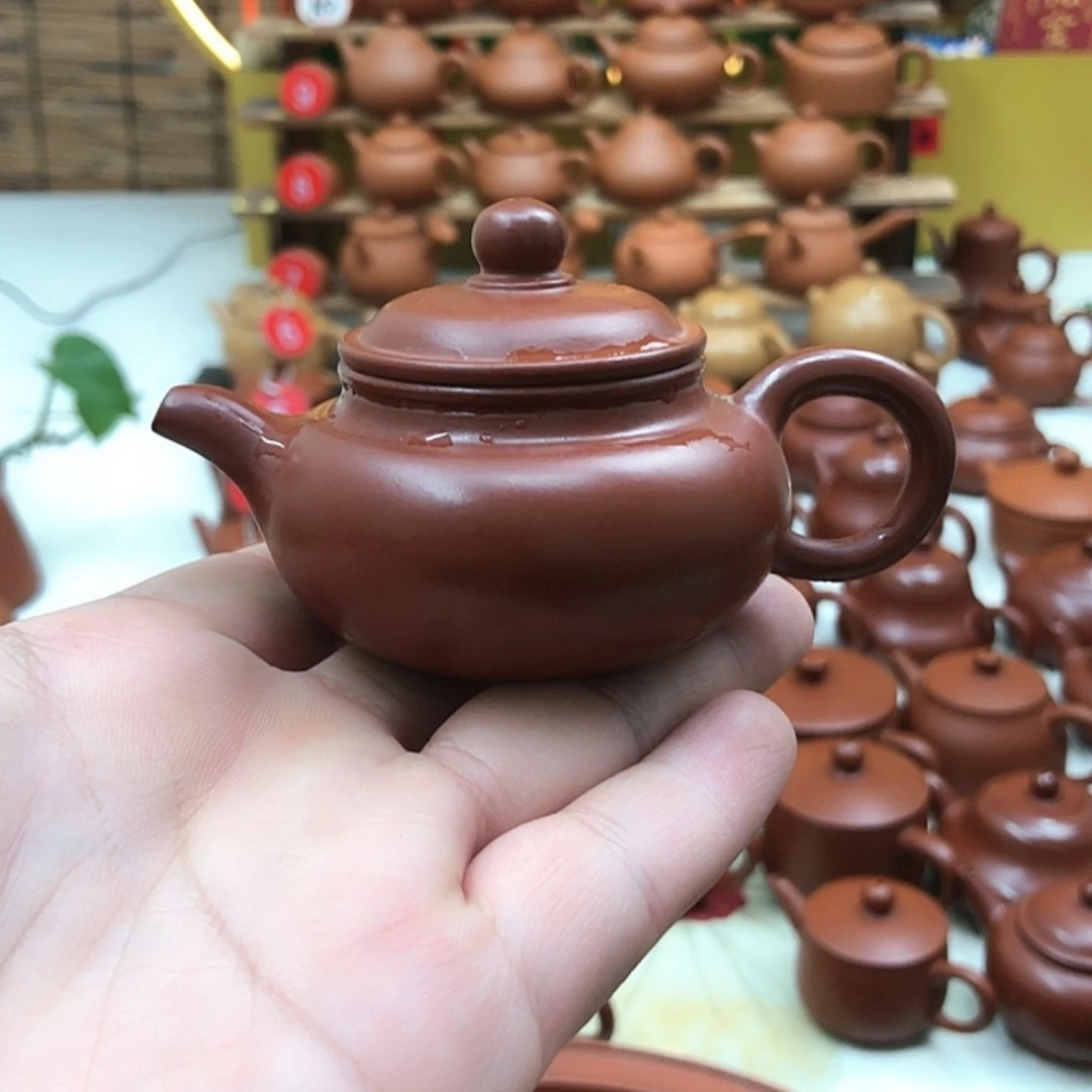 【闪购商品】朱泥茶壶三**也65毫升仿古壶