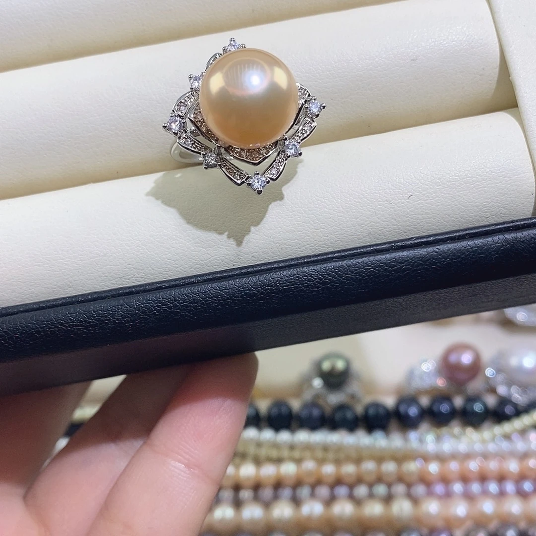 淡水珍珠未镶嵌戒指12.4mm