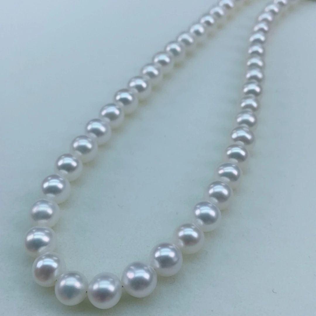 银S925镶嵌淡水珍珠7.8极光冷白超干净白亮