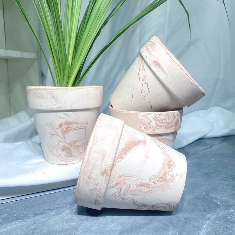 潮诚惠玛奇朵陶瓷陶花盆简约渗水透气室内室外多肉绿植创意陶土盆