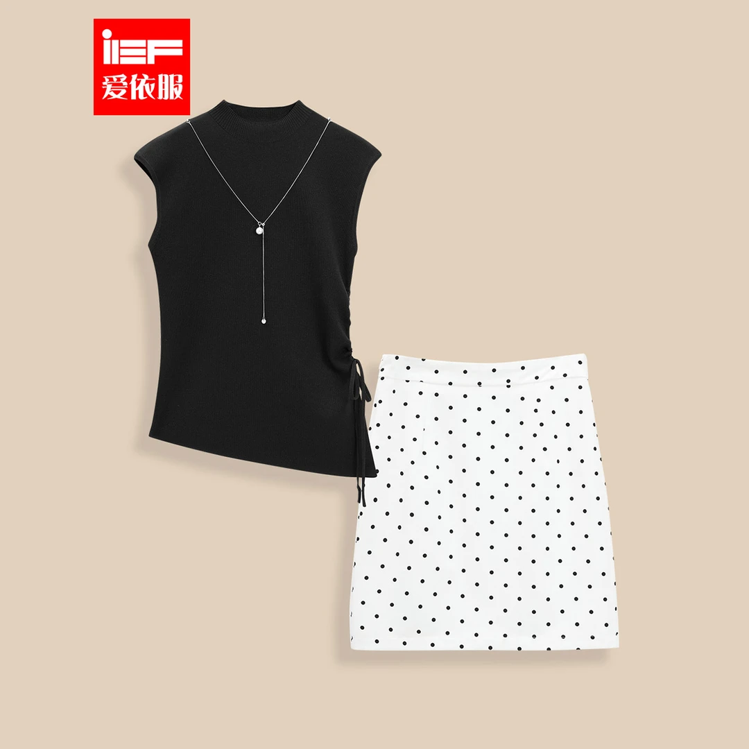 IEF/爱依服时尚套装2025夏季新款法式名媛千金风百搭显瘦上下套裙
