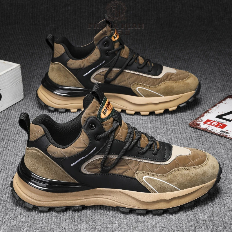 法莎尼亚直播款四季小众复古运动鞋冰丝透气户外跑步休闲男鞋