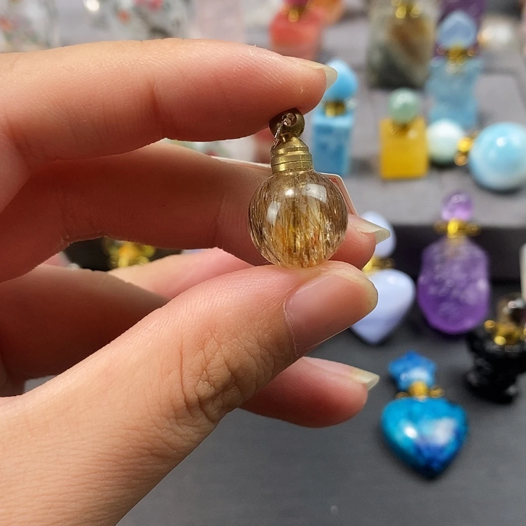 合金查罗石珠宝半成品香水瓶