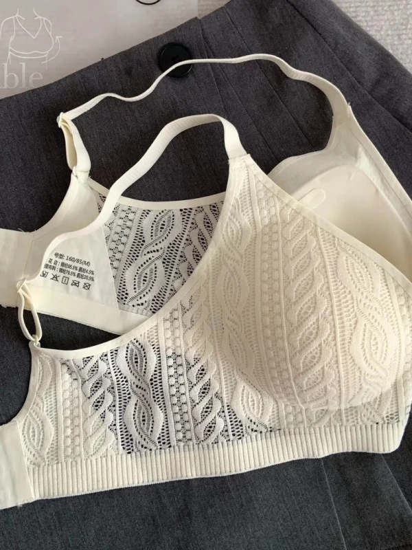 性感蕾丝内衣女美背防下垂聚拢无钢圈收副乳透气无痕薄款文胸