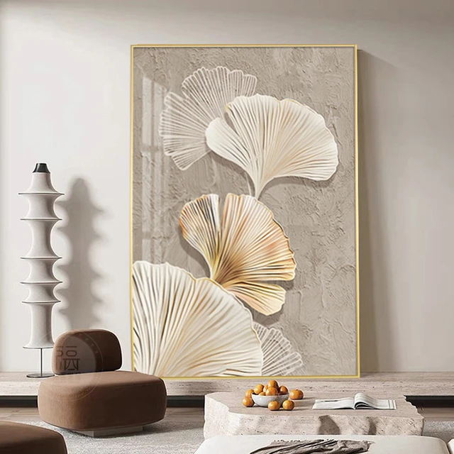 致韬奶油风客厅沙发背景墙装饰画抽象玄关走廊挂画落地壁画