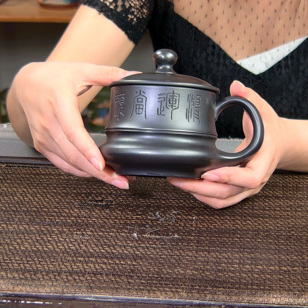 茶杯紫砂高货放漏