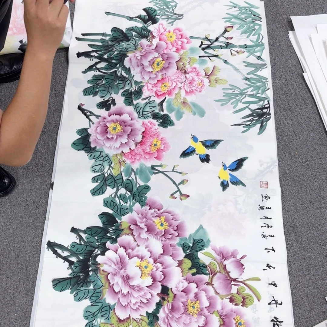 国画国画作品多次