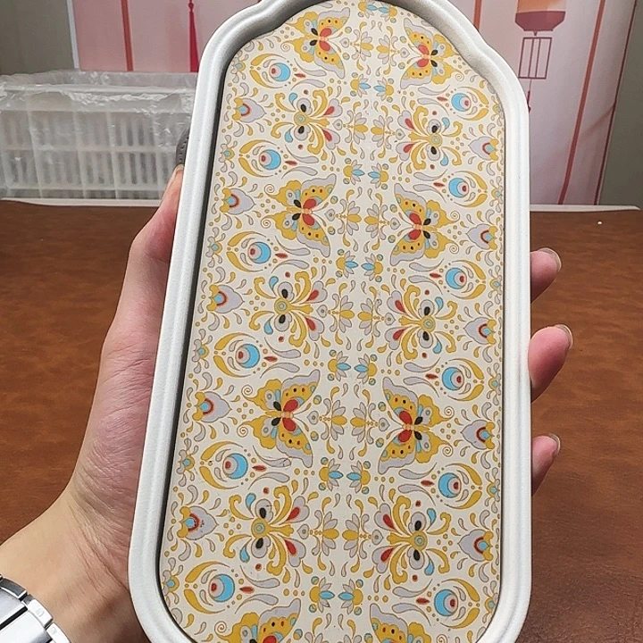 颜瓷闪购链接商品金蝴蝶茶盘