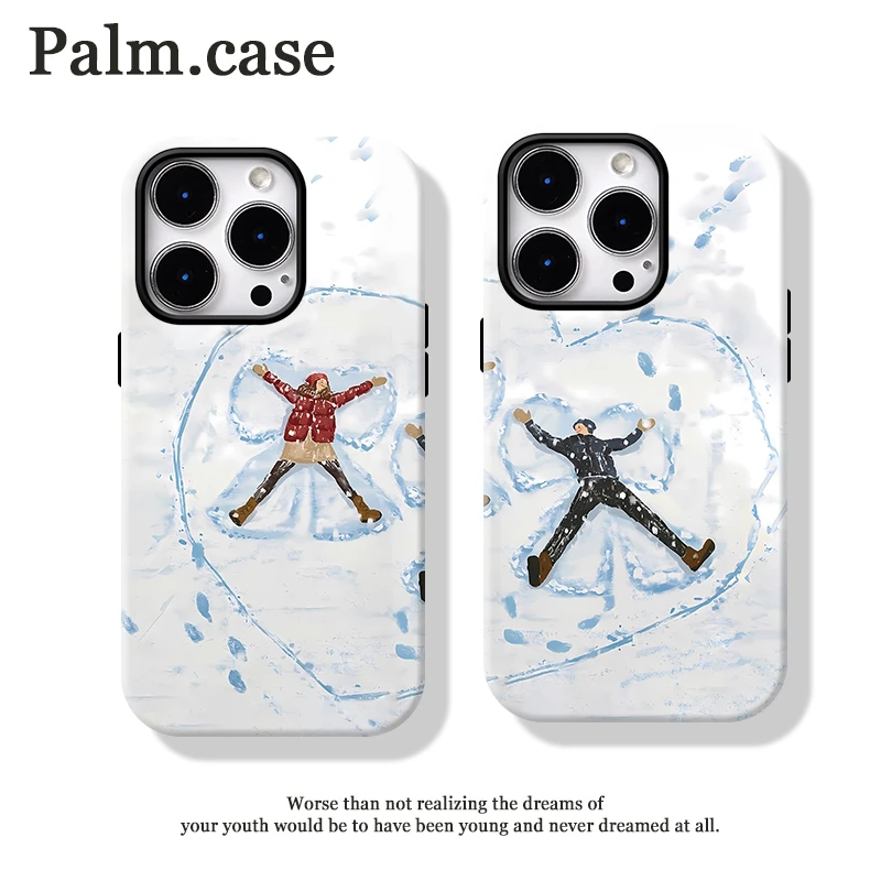 菲林二合一适用苹果/华为/oppo/vivo/小米/一加手机壳16p卡通情侣