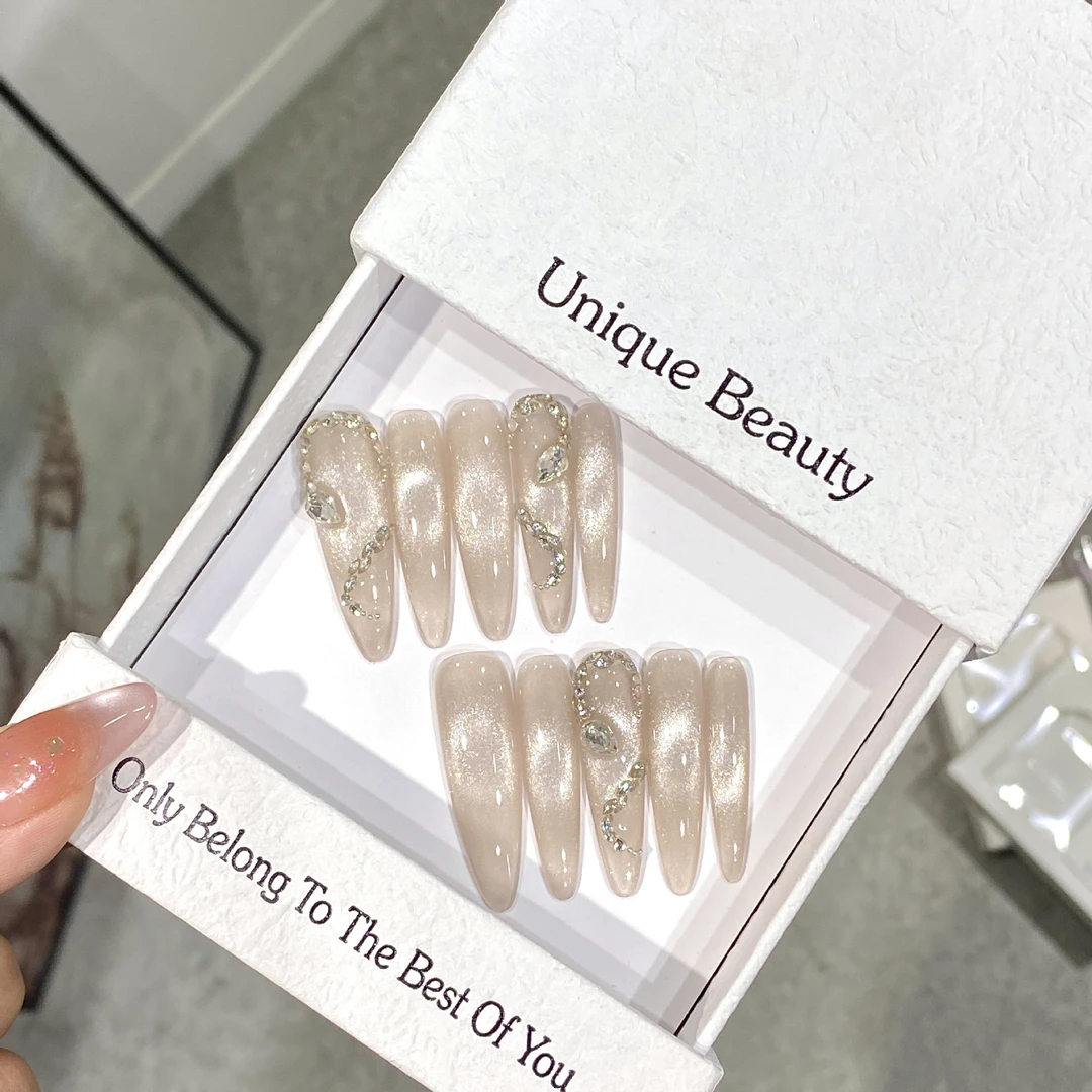 高级感美甲量穿戴甲片推荐2025爆款美甲新款穿戴甲穿戴甲美甲