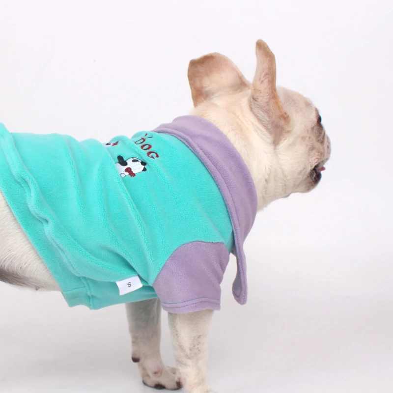 Tigerdog宠物柯基法斗巴哥柴犬秋冬奥粒绒加绒狗狗外穿衣服POLO衫