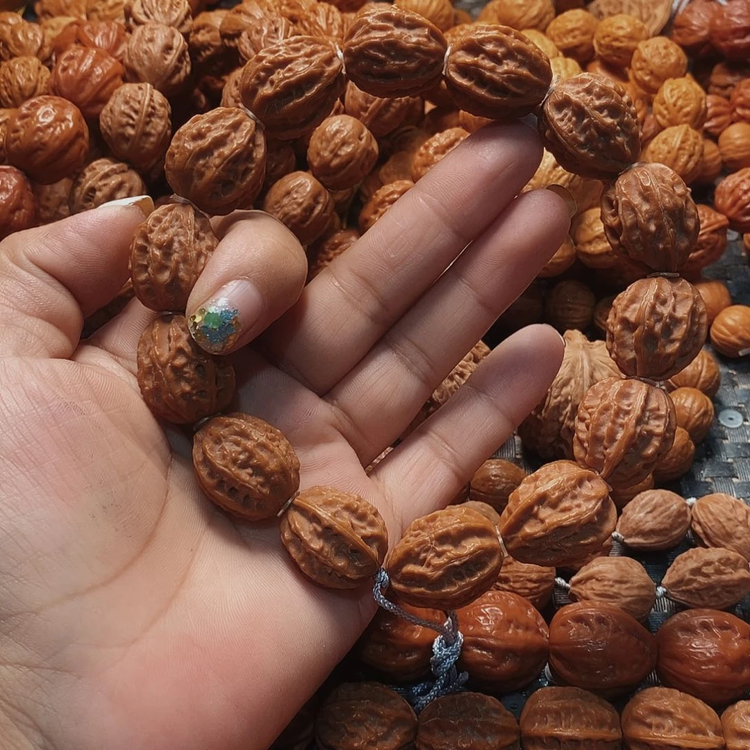 文玩核桃手串粗筋八棱