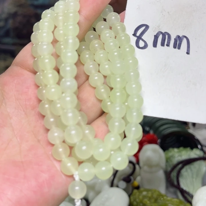 蛇纹石玉颈饰多样性发货未镶嵌