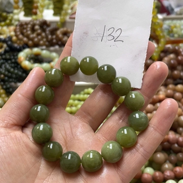 未镶嵌蛇纹石玉手链