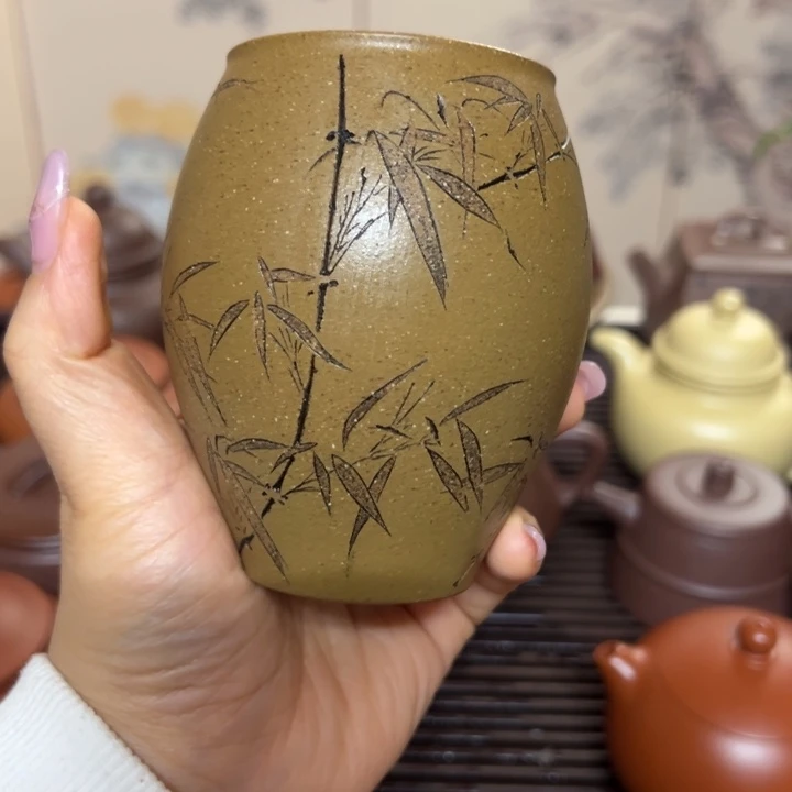 紫砂茶杯河****巍宜兴紫砂文化艺术