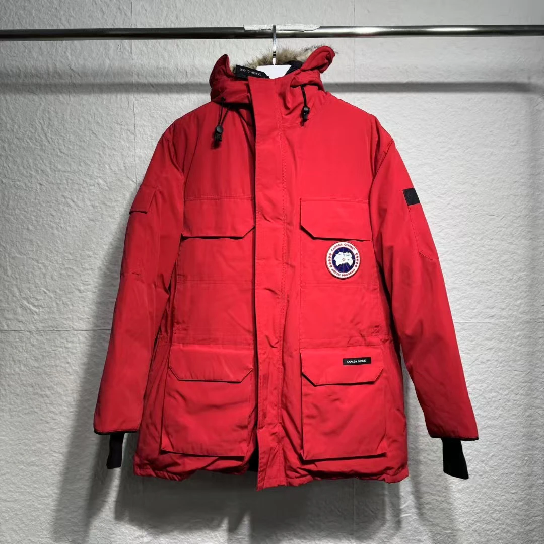 L码 95新 canaada Goose加拿大鹅羽绒服 红色