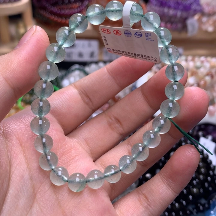 未镶嵌手串水晶7.2绿草莓