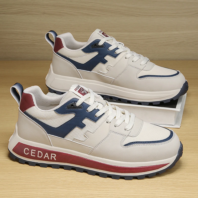 男鞋春季潮牌高级感百搭运动休闲鞋青少年跑步轻便防滑阿甘老爹鞋