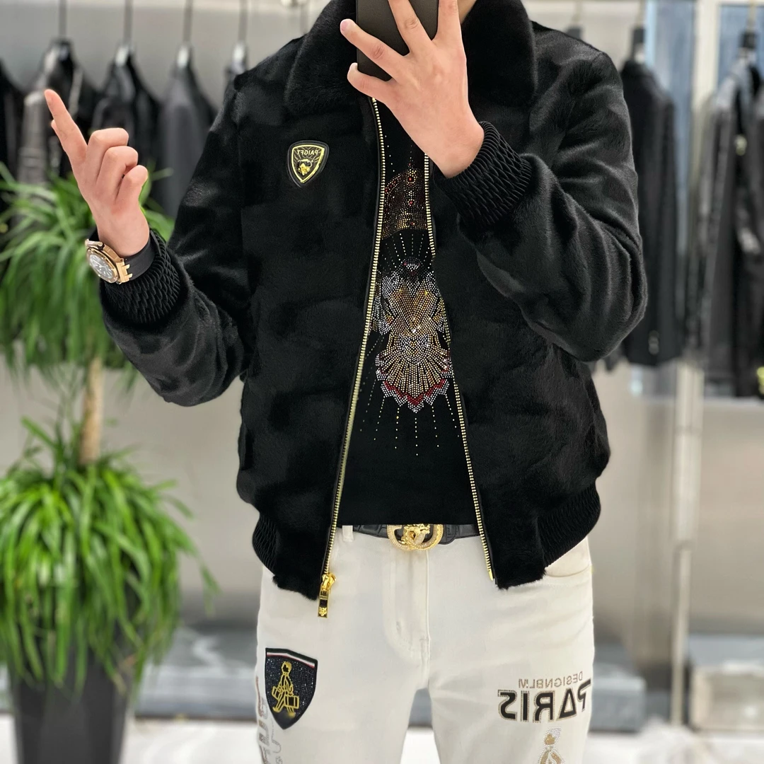 【男狼甄选】冬季新款修身保暖欧货精品时尚潮流百搭 外套