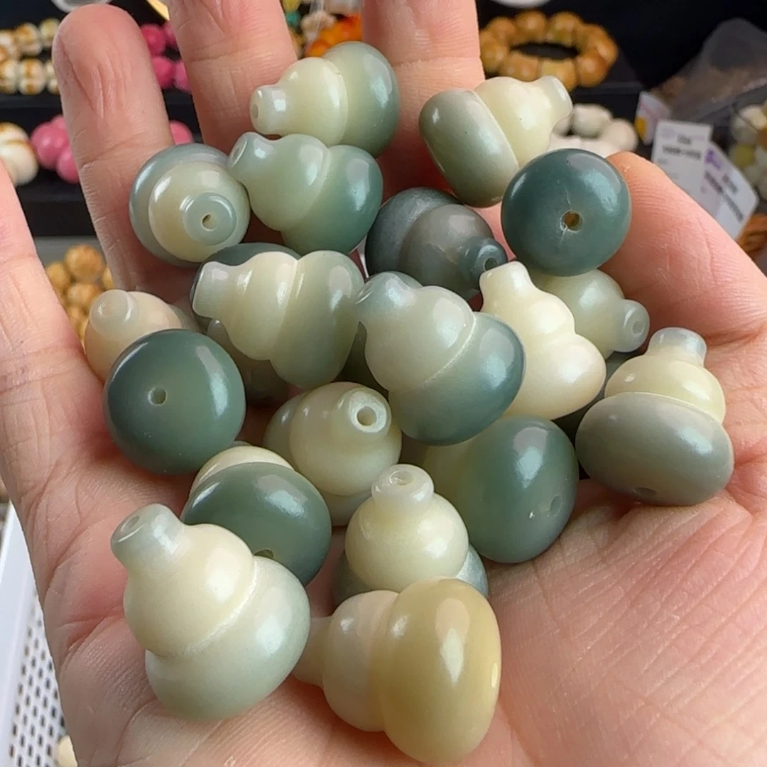 菩提根/象牙果手串瑕疵卡18绿色葫芦20卡牌➕20备珠