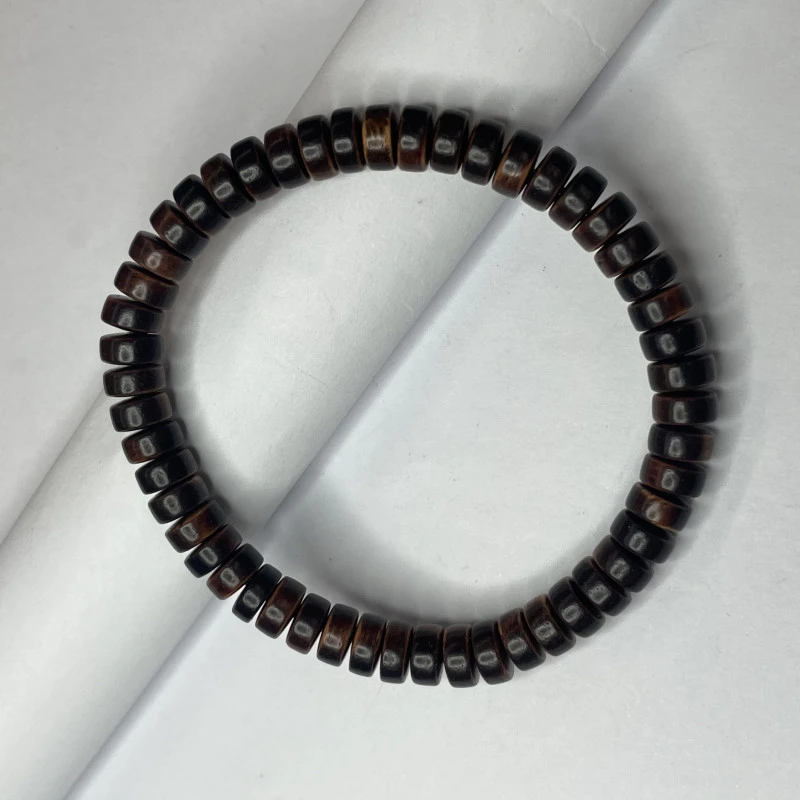 B48 海南黄花梨药片4*7手串