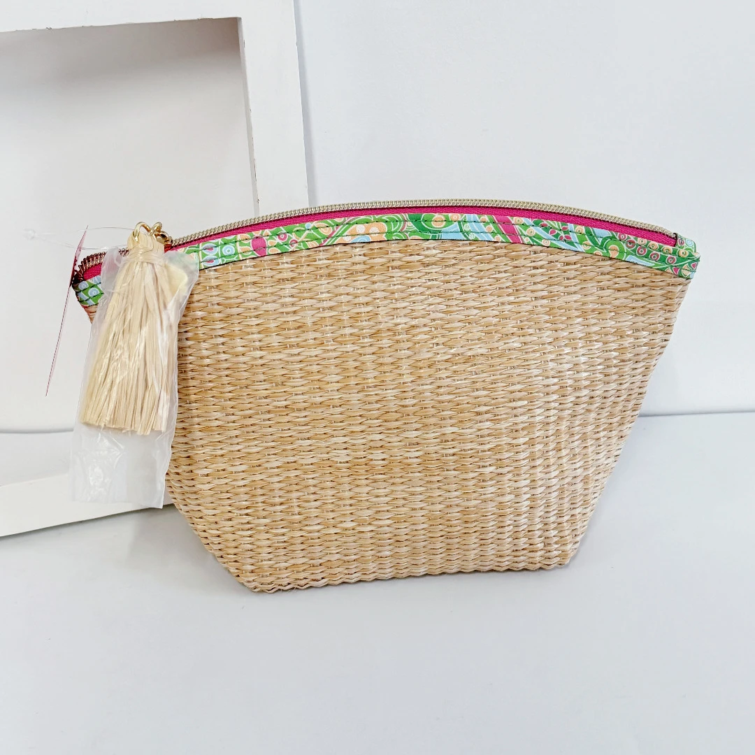 【大宁专属】雅诗兰黛棕色编织化妆包(22cm*14cm)
