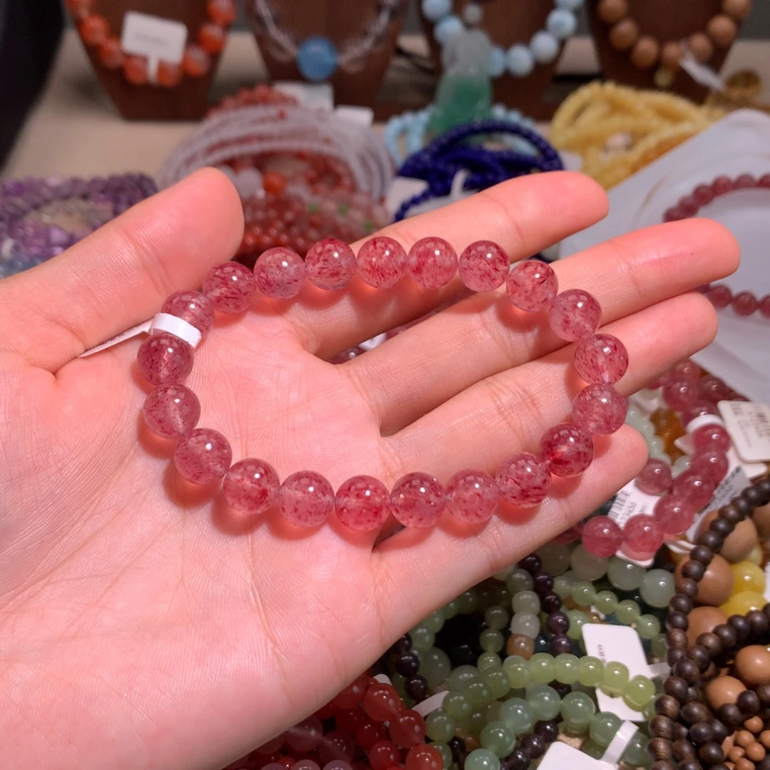 未镶嵌水晶手链草莓晶