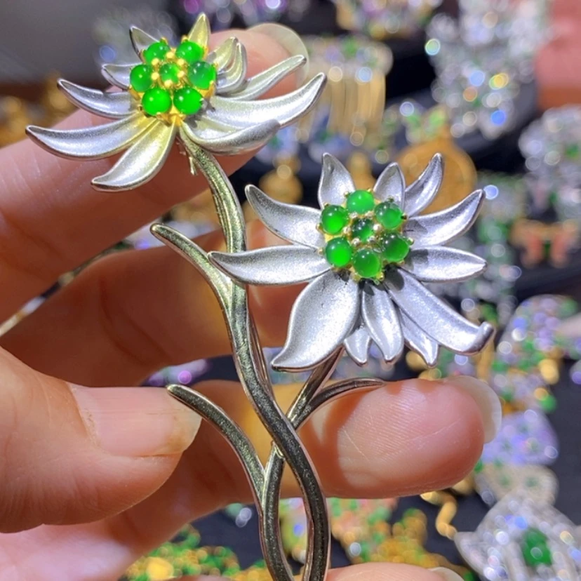 【闪购商品】银S925镶嵌挂件翡翠
