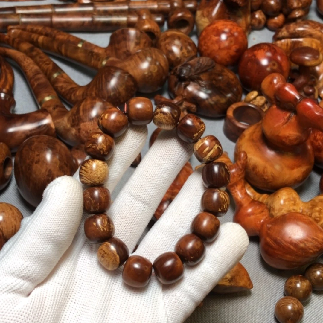 【闪购商品】木麻梨疙瘩火琉璃手把