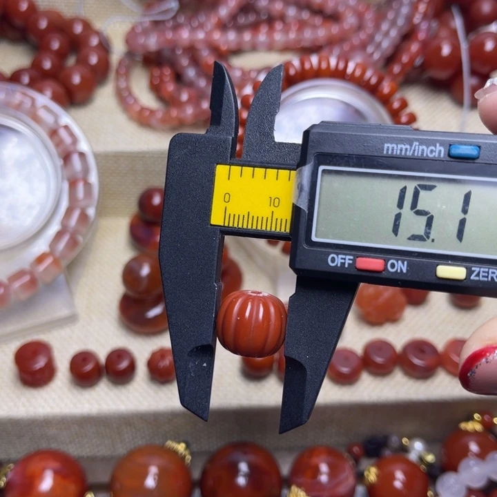 南红玛瑙未镶嵌手链南瓜