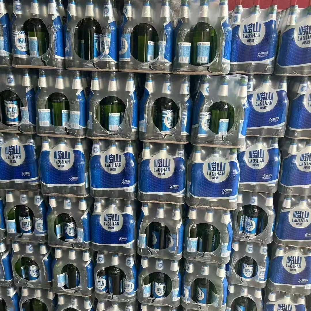 崂山啤酒素塑包（一包9瓶）/三包送矿泉水一件啤酒同城送